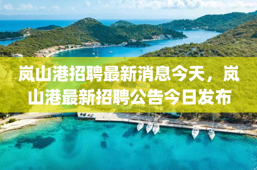 嵐山港招聘最新消息今天，嵐山港最新招聘公告今日發(fā)布