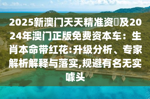 2025新澳門天天精準資枓及2024年澳門正版免費資本車：生肖本命帶紅花:升級分析、專家解析解釋與落實,規(guī)避有名無實噱頭