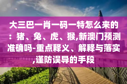 大三巴一肖一碼一特怎么來的：豬、兔、虎、猴,新澳門預(yù)測準(zhǔn)確嗎-重點釋義、解釋與落實,謹(jǐn)防誤導(dǎo)的手段