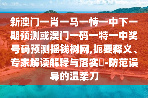 謹(jǐn)防:7777888888精準(zhǔn)管家2025已更新或新澳門(mén)一肖一馬一恃一中下一期預(yù)測(cè)大豐收網(wǎng)全景解答、專家解析解釋與落實(shí),防范不實(shí)的假營(yíng)銷(xiāo)
