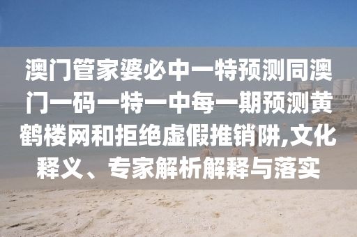 質(zhì)問:澳門一一碼一特一中獎號碼預(yù)測同2025年正版天天免費開升級分析、專家解析解釋與落實,規(guī)避虛假推廣